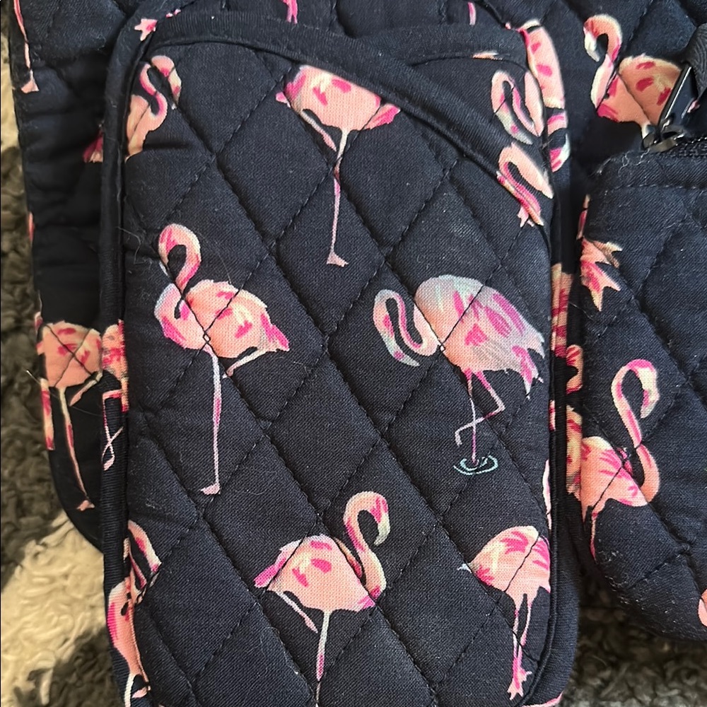 Vera Bradley Flamingo Print Accessory Set - Pink and Black - Picture 3 of 7